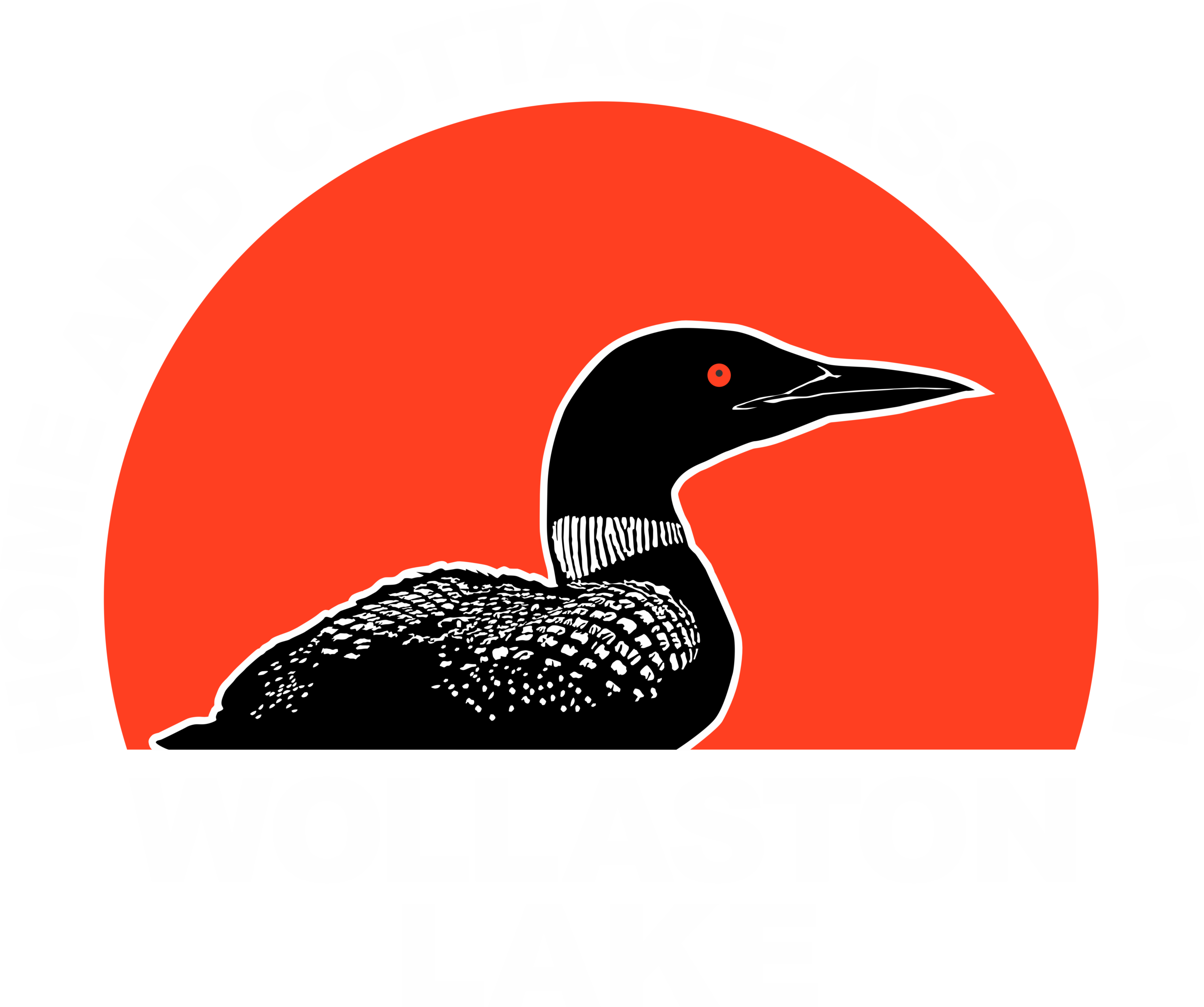 Wollaston Lake Home and Cottage Association logo with white text